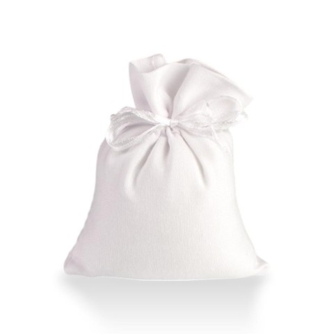 SACCHETTO COTONE 10X13CM BIANCO GR